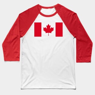 Canada Flag - Red Baseball T-Shirt